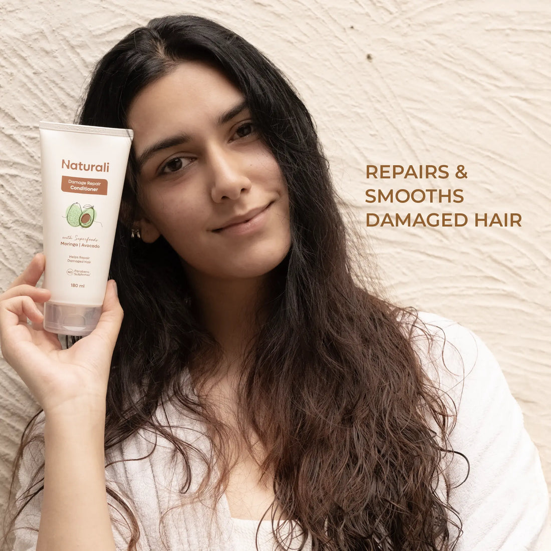 Naturali Damage Repair Conditioner for Split Ends & Breakage with Avocado & Moringa Oil