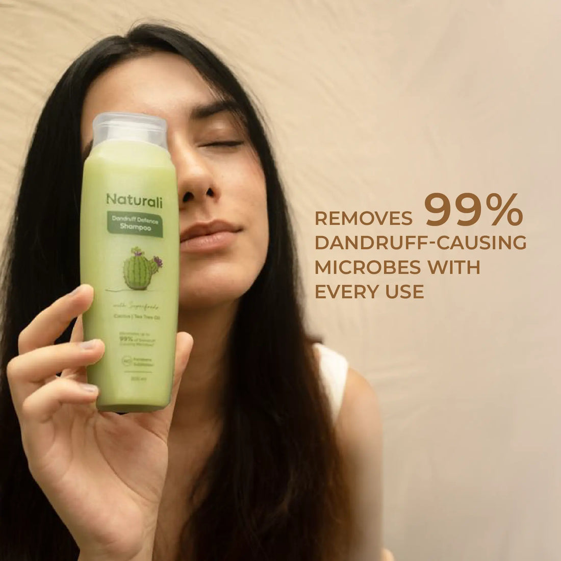 Naturali Dandruff Defence Shampoo with Cactus and Tea Tree Oil