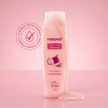 Naturali Hair Fall Arrest Shampoo with Onion and Bhringraj