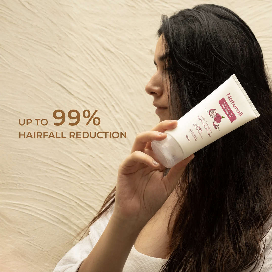 Naturali Hair Fall Arrest Conditioner with Red Onion, Coconut and Bhringraj