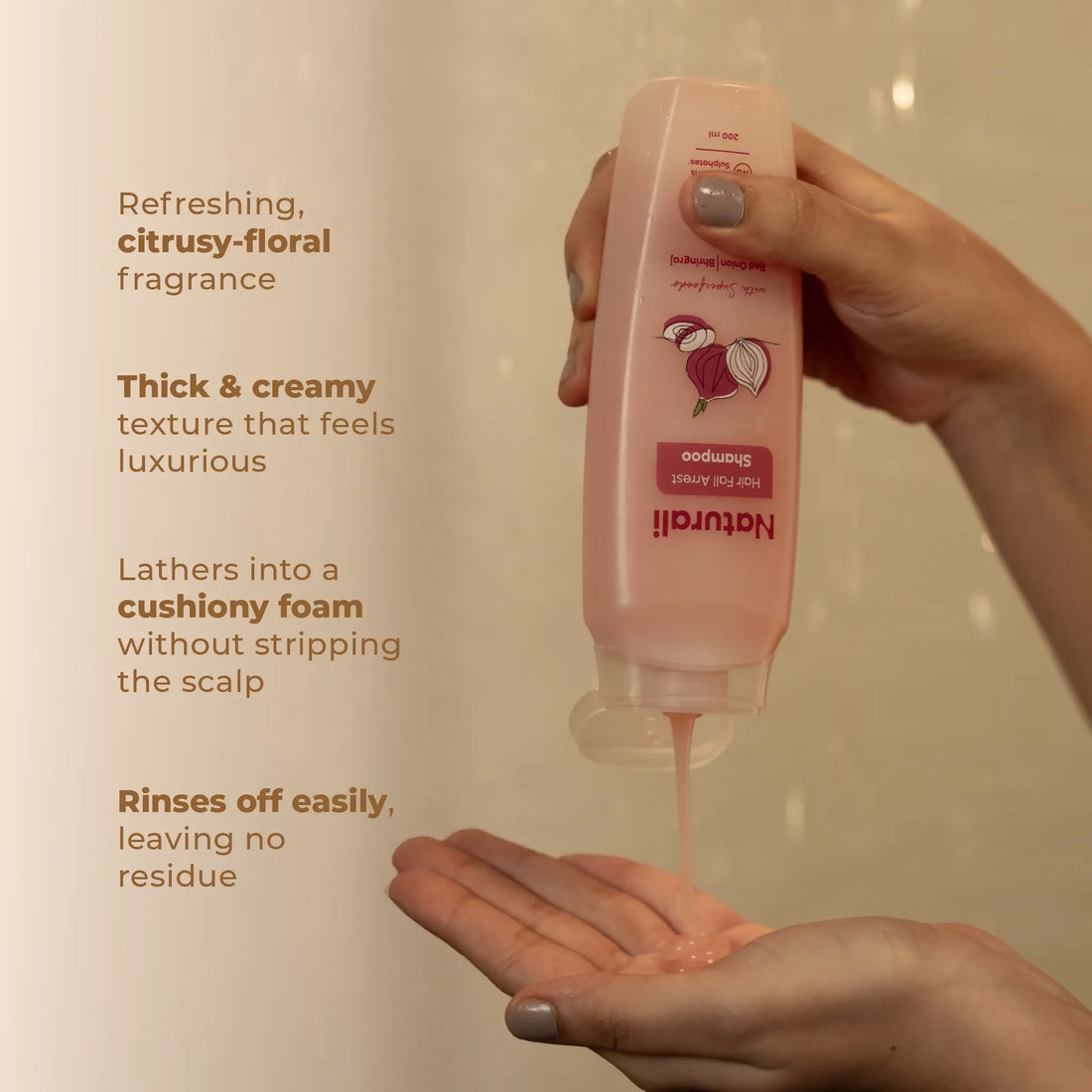 Hair Fall Arrest Shampoo with Onion and Bhringraj 650ml