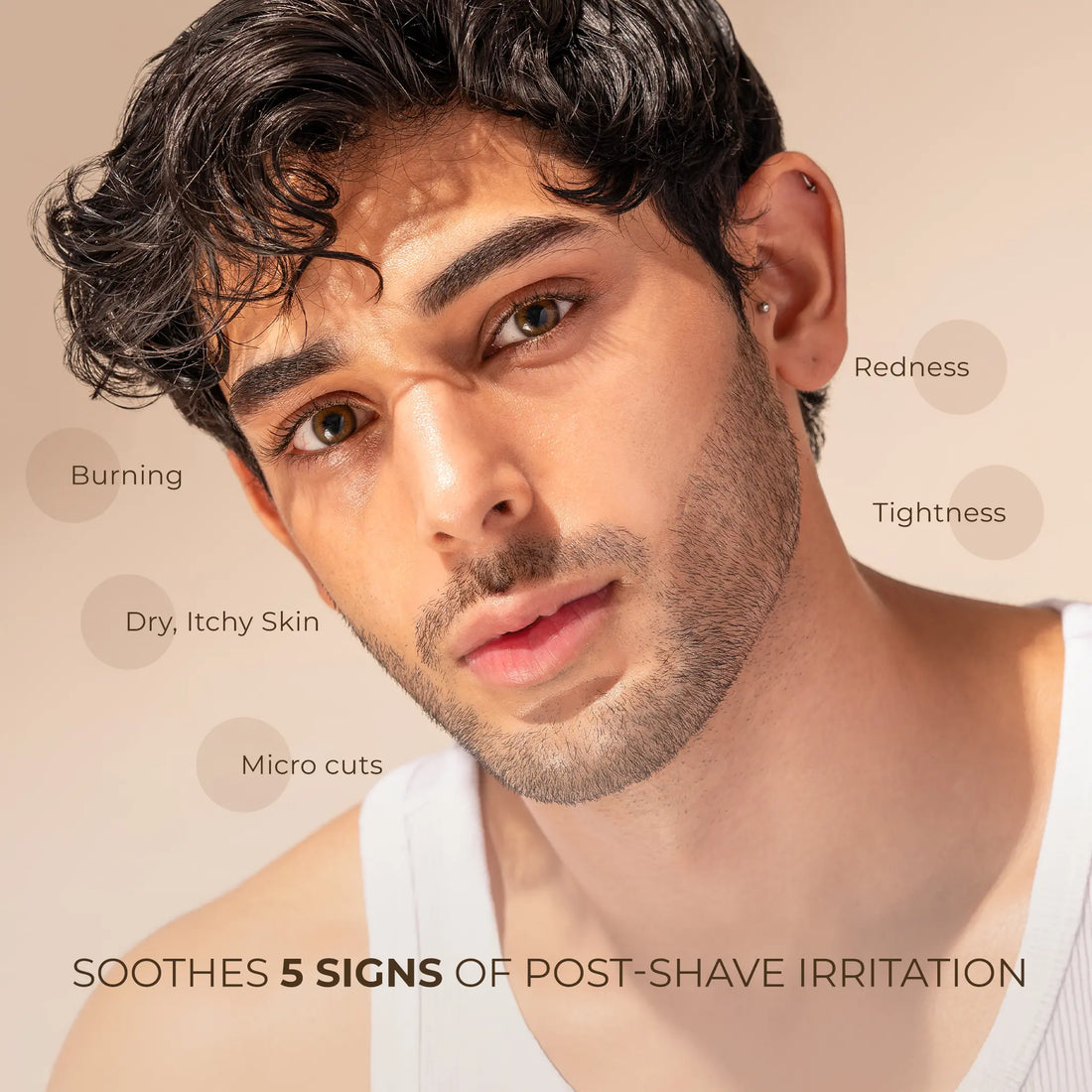 Naturali Soothing Face Moisturiser For Men With Green Tea, Cica & Vitamin E
