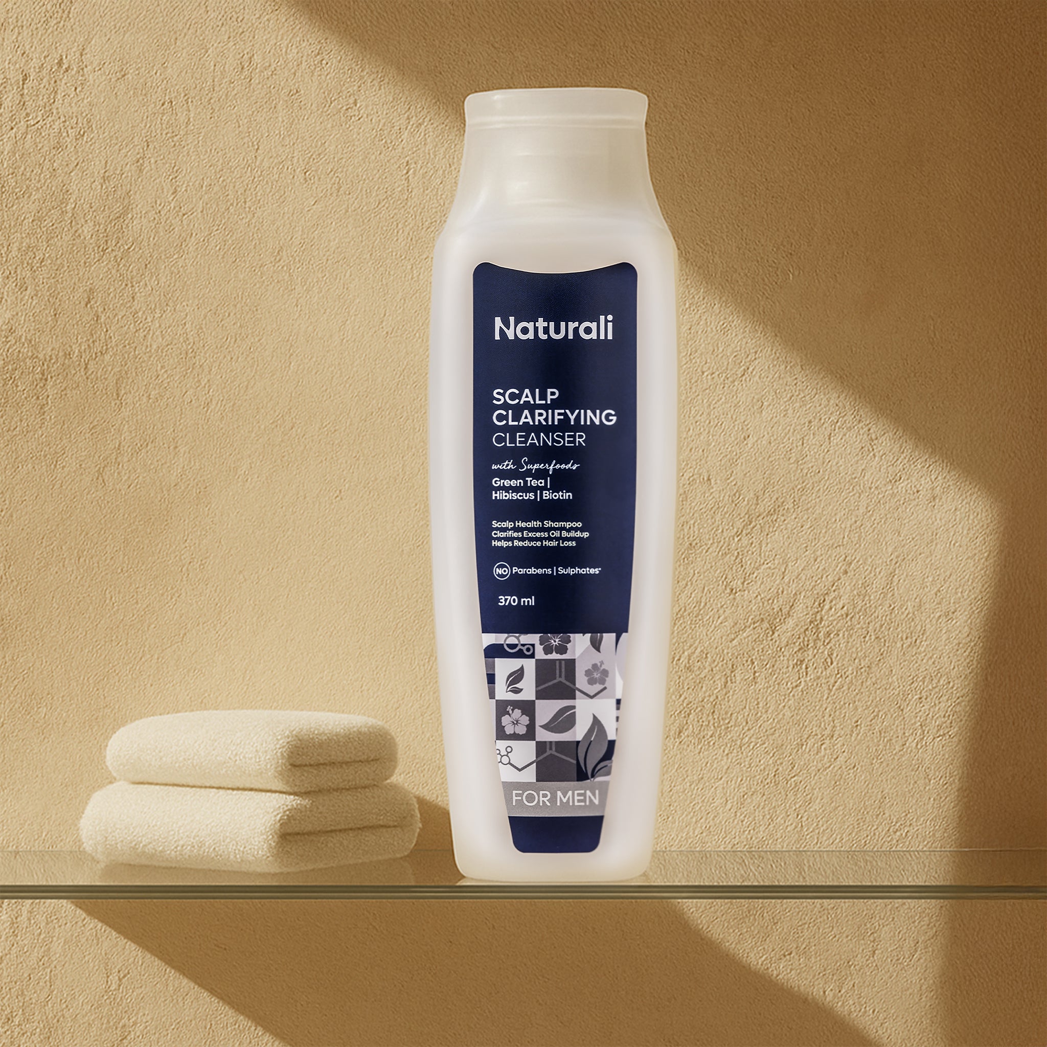Naturali Scalp Clarifying Shampoo For Men With Green Tea, Hibiscus & Biotin