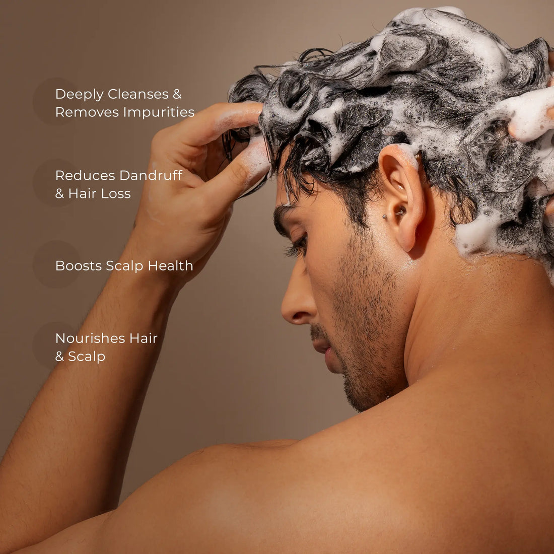 Scalp Clarifying Shampoo For Men With Green Tea, Hibiscus & Biotin