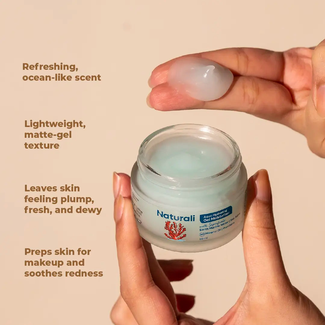 Naturali Aqua Hydrating Gel Moisturiser With Earth Marine Water & Sea Algae