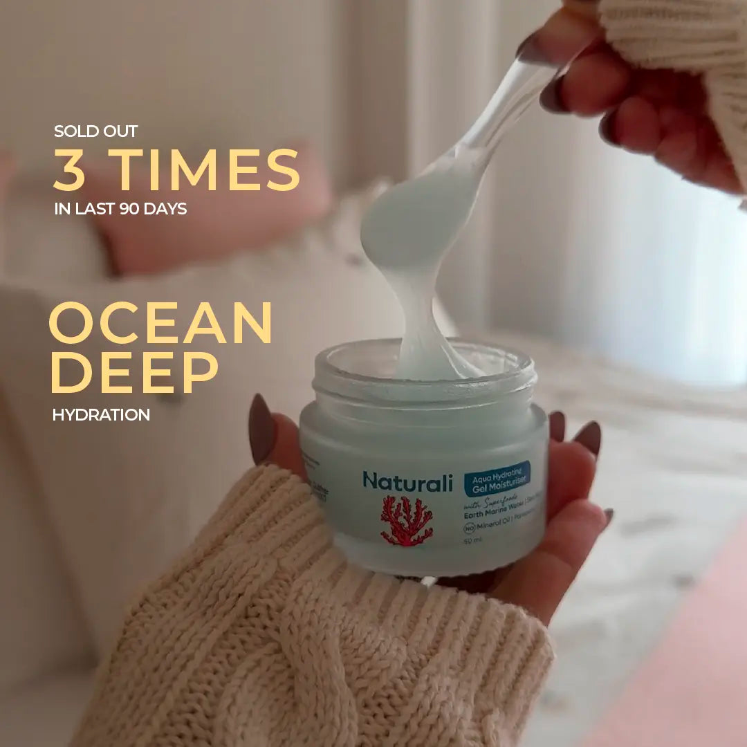 Naturali Aqua Hydrating Gel Moisturiser With Earth Marine Water & Sea Algae
