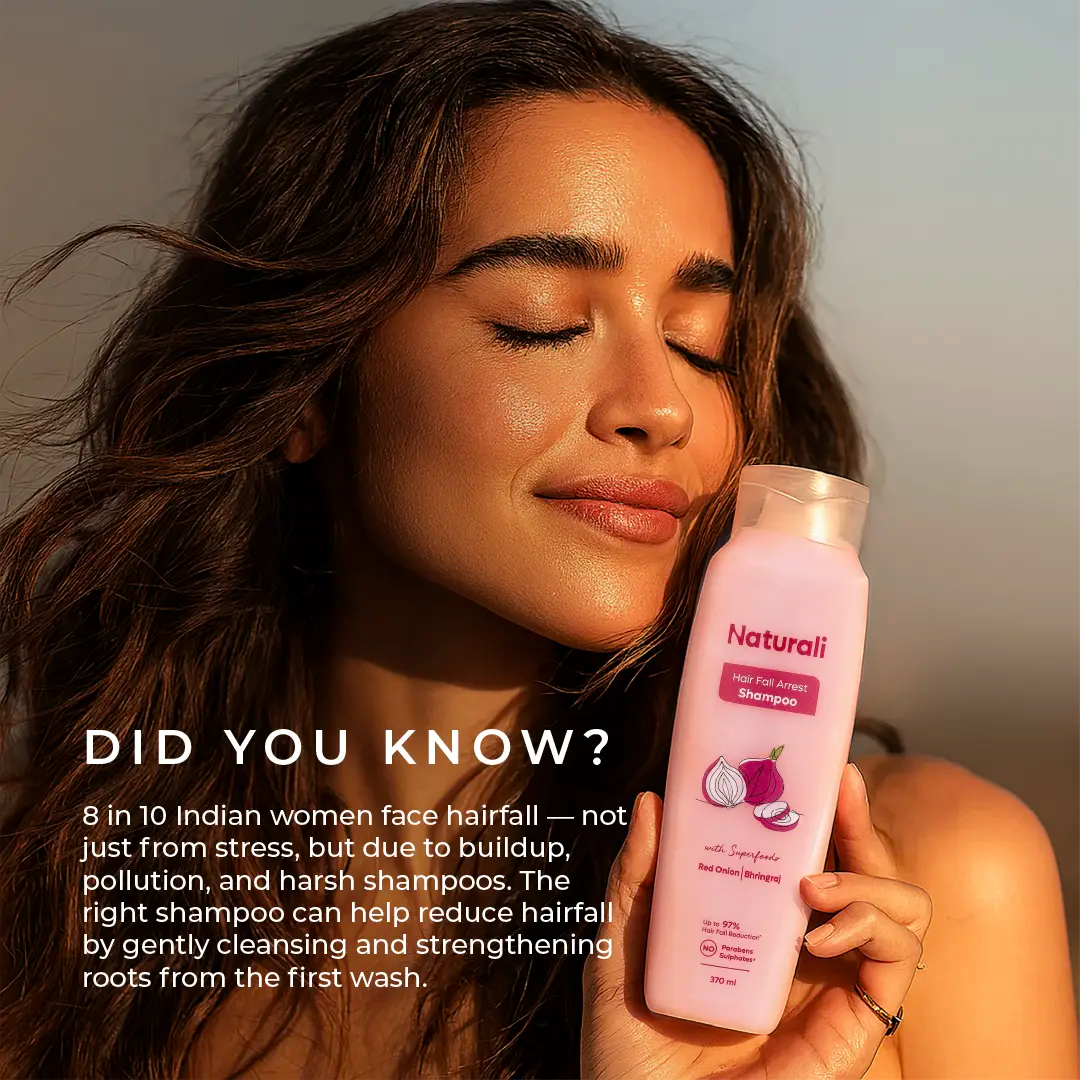 Naturali Hair Fall Arrest Shampoo with Onion and Bhringraj