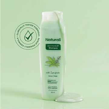 Naturali Anti-Dandruff Shampoo with Hemp, Sage & Salicylic Acid