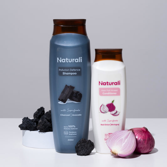 Naturali Pollution Defence Shampoo + Hair Fall Arrest Conditioner