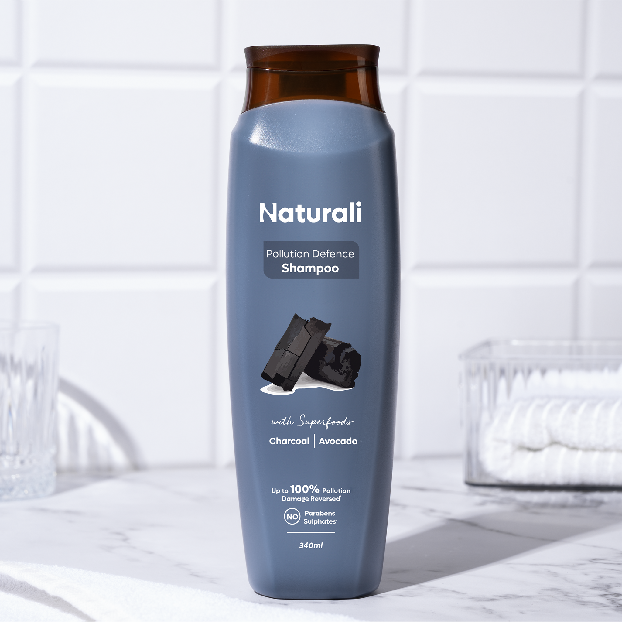 Pollution Defence Detox Shampoo with Charcoal and Avocado