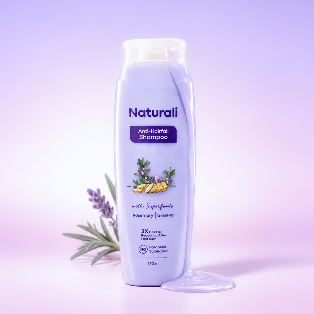 Anti Hairfall Shampoo with Rosemary, Korean Ginseng & Biotin