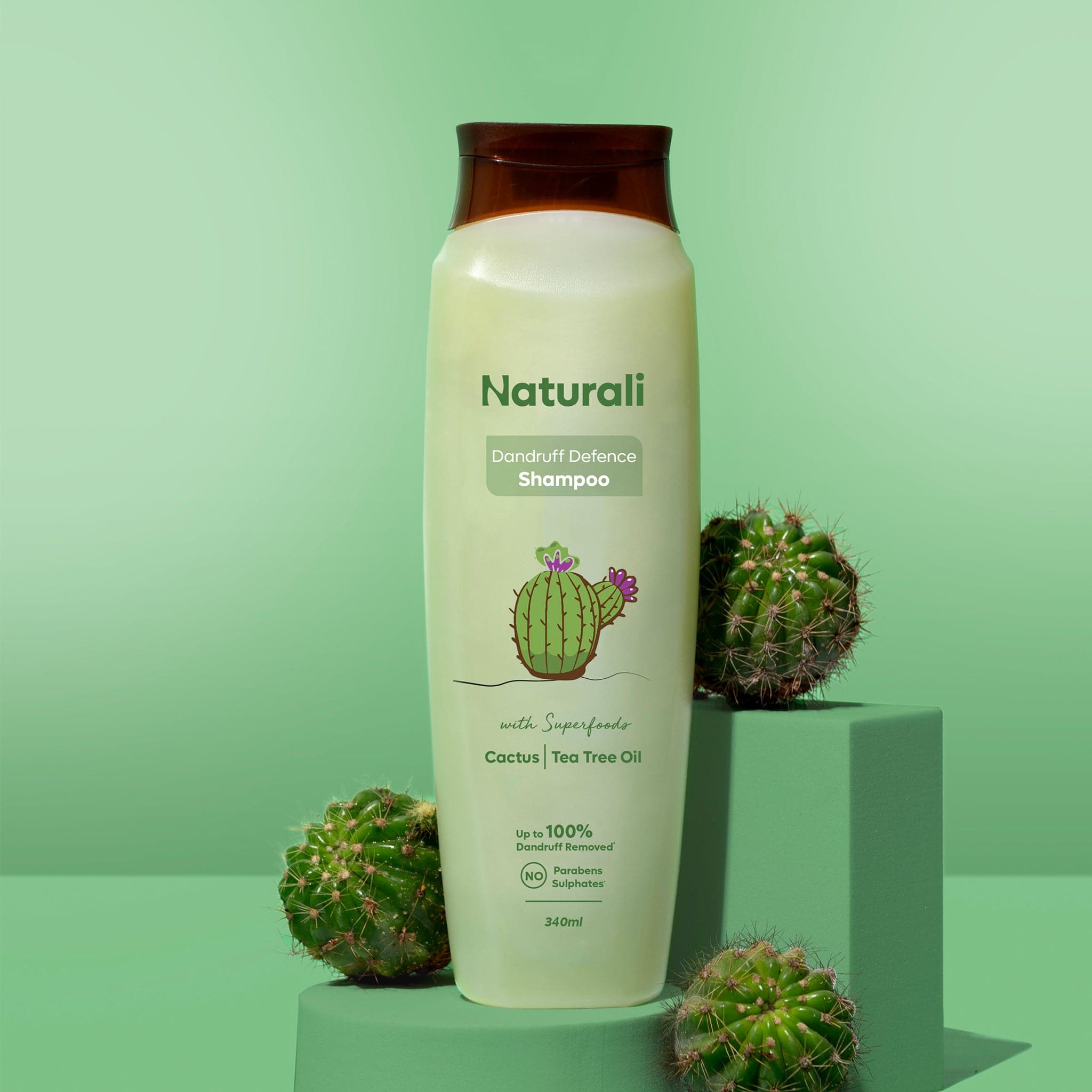 Dandruff Defence Shampoo with Cactus and Tea Tree Oil