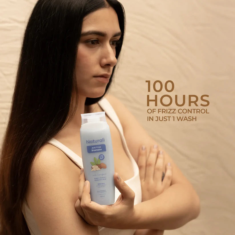 Anti frizz shampoo + Anti Frizz Conditioner + Scalp Massager