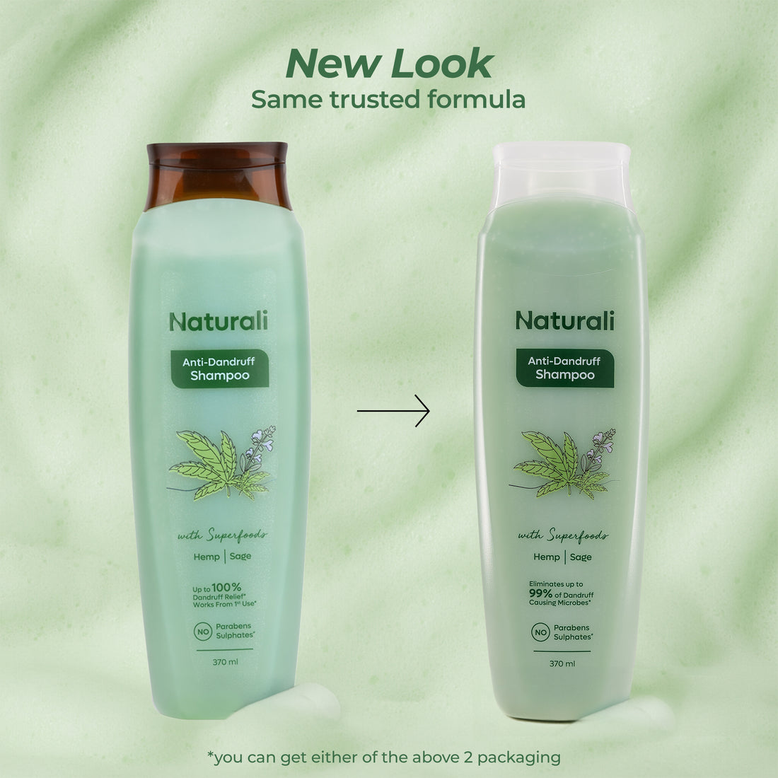 Naturali Anti-Dandruff Shampoo with Hemp & Sage