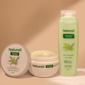 Naturali Hemp Nourishment Combo - Anti-Dandruff Shampoo + Anti-Dandruff Hair Mask
